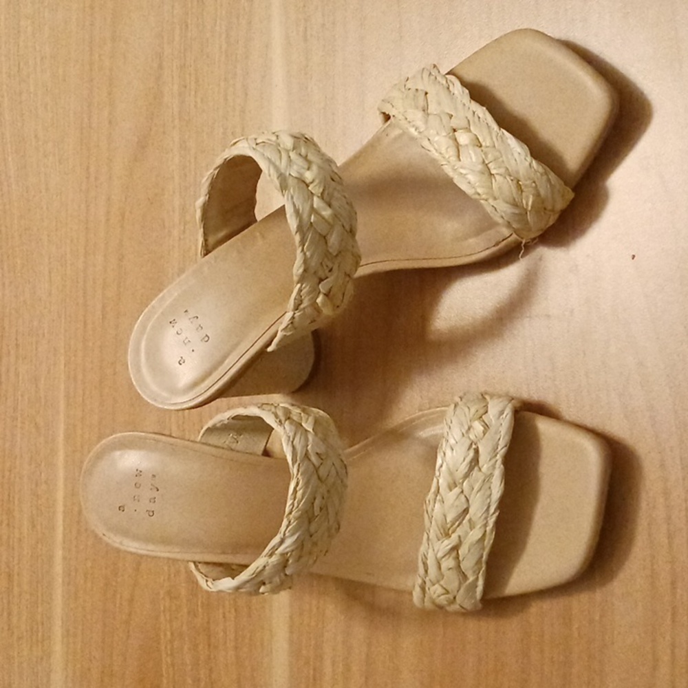 A New Day "Basil" Braided Mule Sandals in Size 7.5